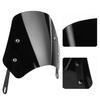 Universal Motorcycle Windshield Wind Deflector Screen W Mounting Bracket for 5‑7in