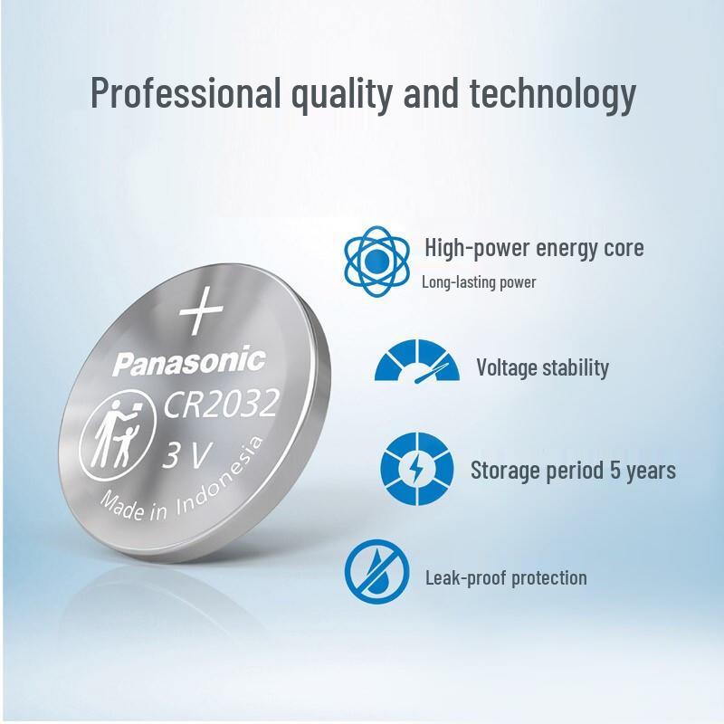 Genuine Panasonic Lithium Batteries: CR2032, CR2025, CR2016, CR1632, CR2450 (Mixed Batch Supported)