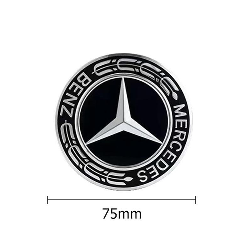 Autosticker 4 STUKS 75mm Metalen Embleem Auto Wiel Naafkap Cover Badge Voor Mercedes Benz AMG GLK GLE GLC W203 W206 W220 W205 W2