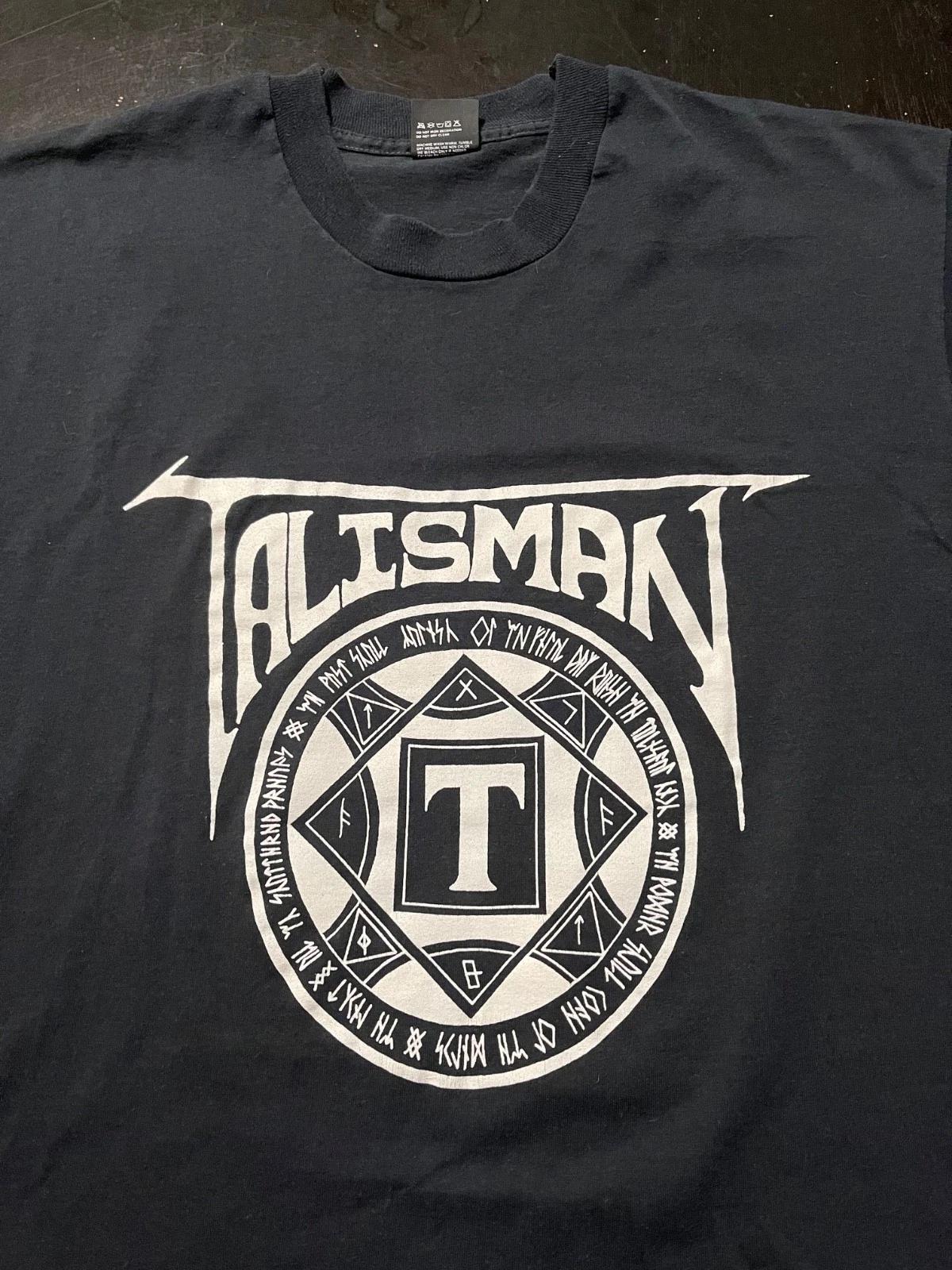 Rare Vintage Talisman Band 100% Cotton T-shirt Mens Tees Top, Black, Size: XL - Defunct Atlanta Metal Band S