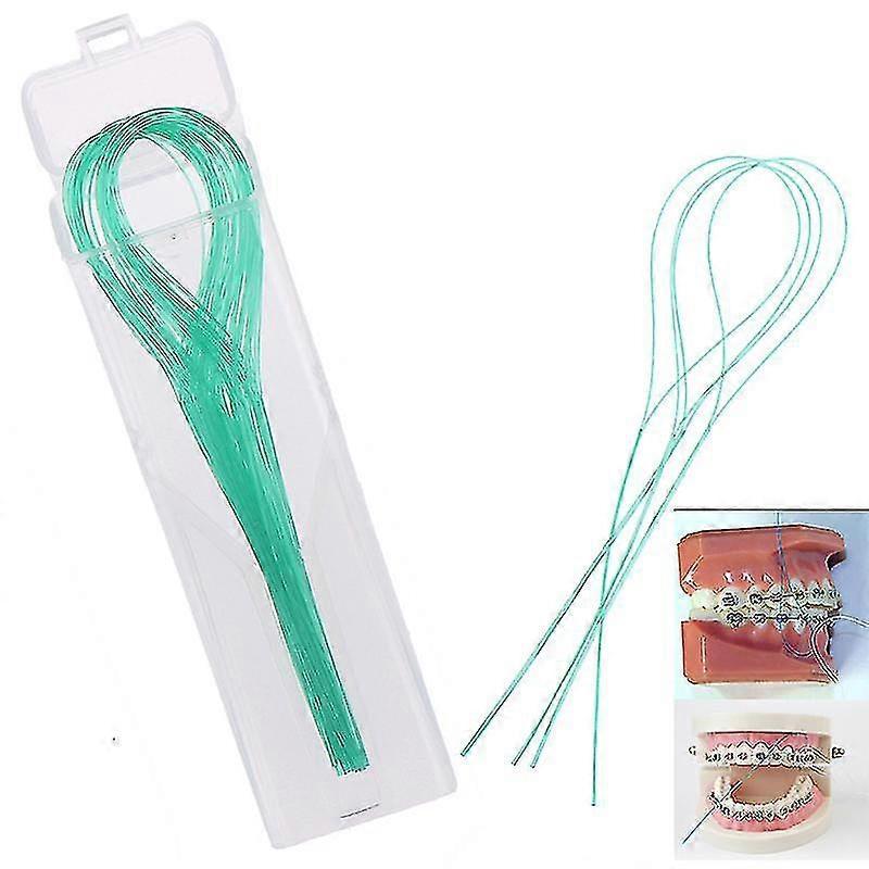 50pz Infilafilo Dentale Porta Denti Tra i Ponti dei Bracket Ortodontici