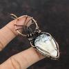 Dendrite Opal Pendant Copper Wire Wrapped Pendant Dainty Gemstone Jewelry Handmade Pendant Copper Wire Wrap Jewelry Unique Pendants For Gift