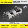 Jundelun 3-inch Stainless Steel QGG Precision Flat Vise CN Plug (adapter Included)