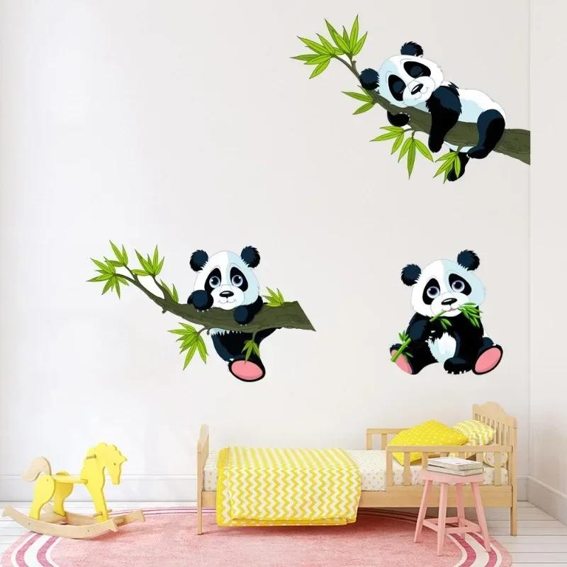Home Fashion Dekoration Wandsticker Neu Niedlich 40x60cm Panda Bambusblatt Farbe Wandsticker Schlafzimmer Sofa Raum Dekorationssticker