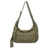 100% Cotton Shoulder Bags Women Large Capacity Canvas Tooling Packages Korea Cloth Crossbody Bags Solid Messenger Bags