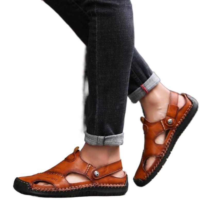 Sommer 2025 Übergröße Außenhandel Strandsandalen Herrensandalen Herrenschuhe Hohlsandalen Herrensandalen Hausschuhe