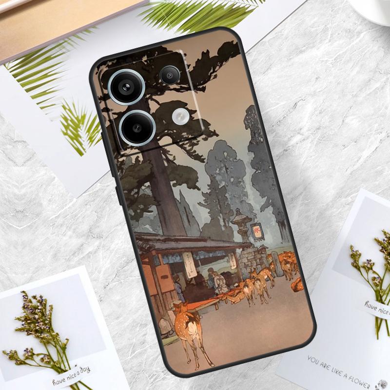 

Japanese Style Ukiyo-e Art Case For Xiaomi Redmi Note 14 13 12 11 10 9 15 Pro Plus Redmi 15 10C 12C 13C 14C 15C Cover Redmi 12 4G