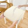 Elastic Stretch Seat Covers for Dining Chairs Waterproof Solid Color Chair Seat Slipcovers Removable Jacquard Cushion Slipcovers