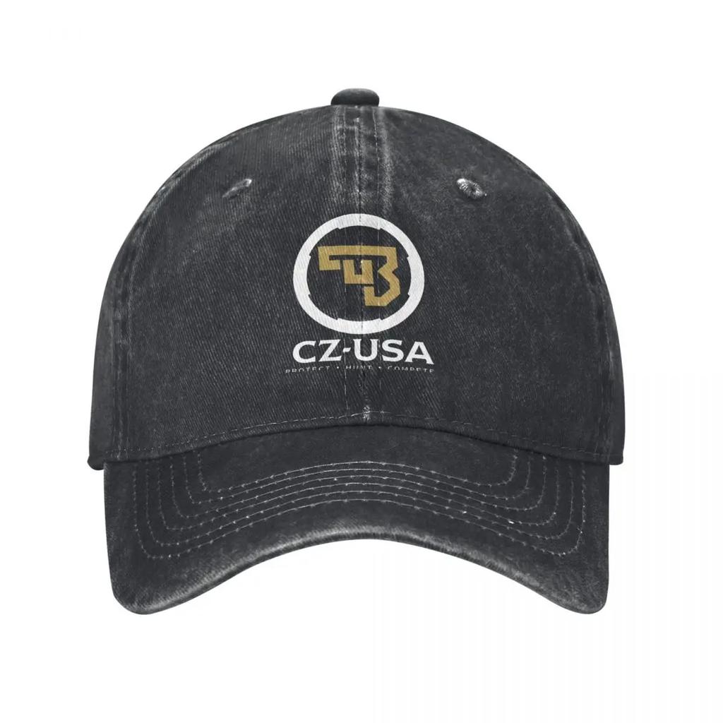 Casual CZ-USA Logo Baseball Caps Unisex Style Distressed Washed Snapback Hat Guns Outdoor All Seasons Travel Gift Hats Cap