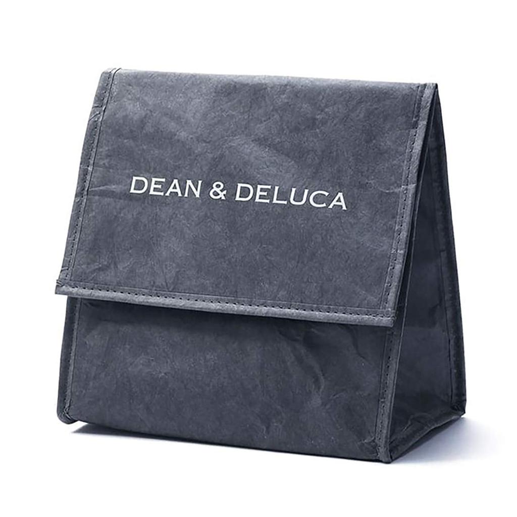 DEAN & DELUCA Charcoal Gray Foldable Compact Insulated Lunch Bag