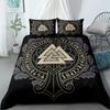 Vigvisir Viking Art Constelation Beding Set EU Single Double King US Twin Ful Quen King Ethnic Bed Linen Set Soft