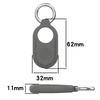 For Samsung Galaxy SmartTag 2 Locator Case Keychain Anti-lost Cover Sleeve Protective Case For Smart Tag 2 Soft Silicone Case
