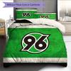 Hannover Football Club Pattern Bedding Quilt Set Home Decoration Gift (1 * Duvet Cover + 2 * Pillowcase Without Core)