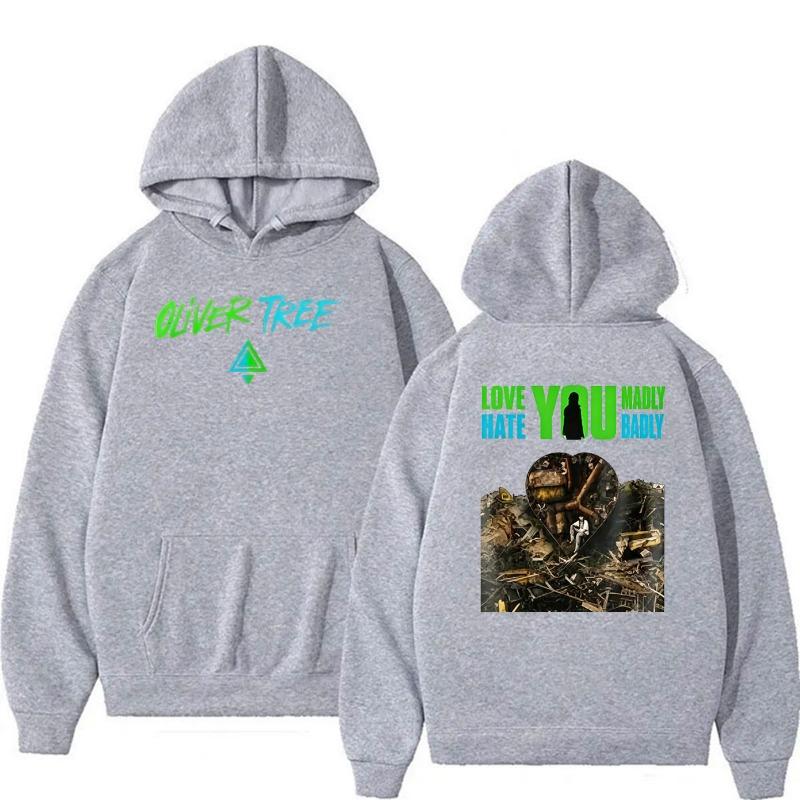 Oliver Tree “Love You Madly Hate You Badly” World Tour 2026 hoodie Men's Women Hip Hop Vintage pullover Sweatshirts Streetwear