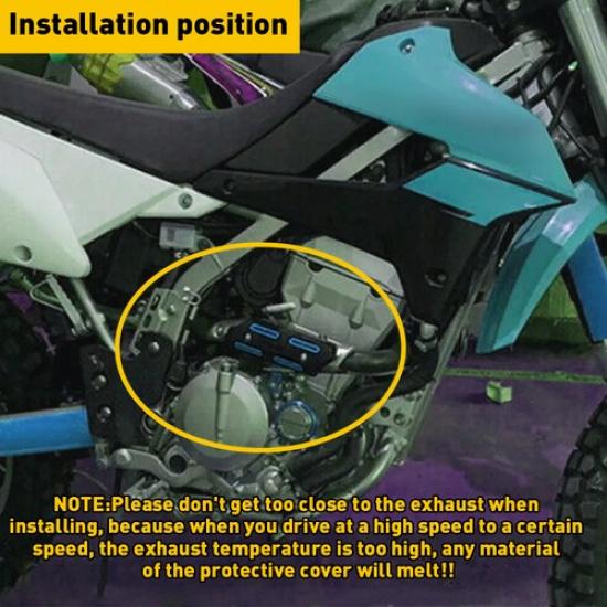 4-Stroke Pipe Heat Shield Guard Cover For Yamaha YZ250F YZ450F WR250F WR450F EA