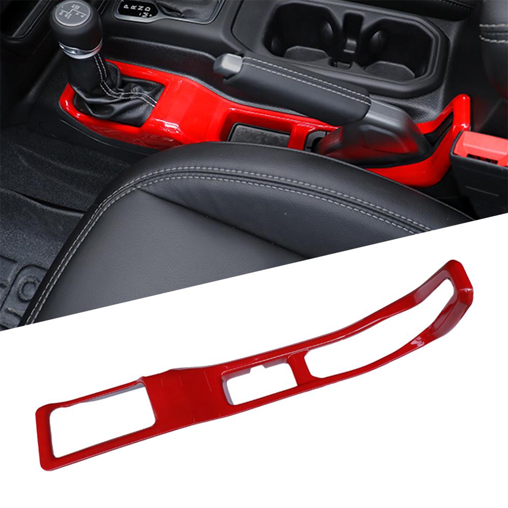 Car Front Water Cup Holder Decoration Cover 4WD Gear Shift Panel for Jeep Wrangler JL 2018-2026 Interior Mouldings Accessories