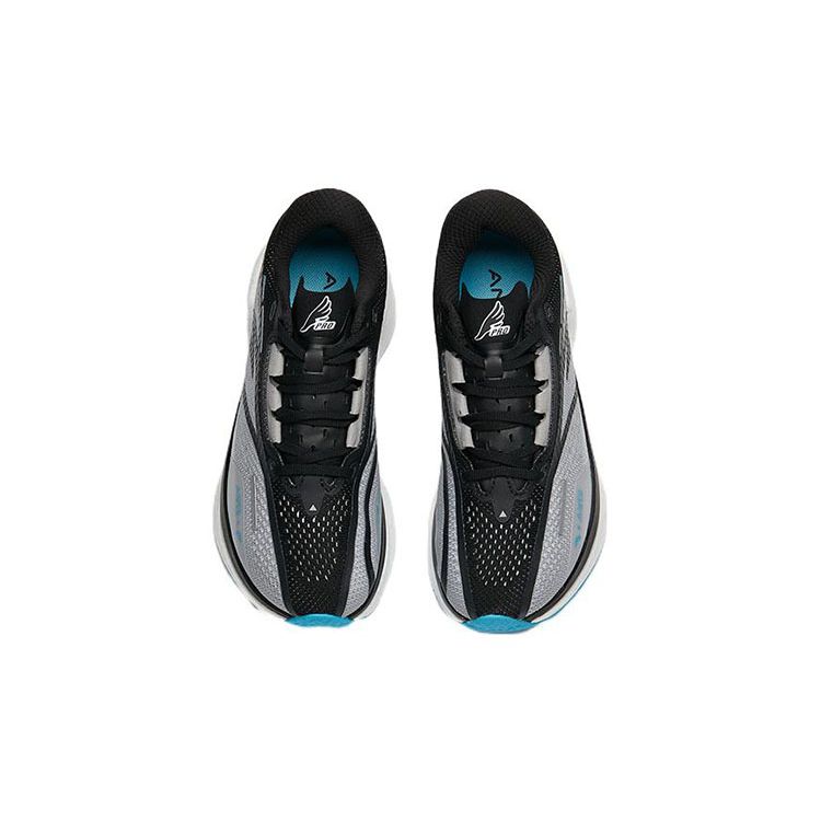Anta Kids Hailang GT Non-Slip Shock Absorbing Wear-Resistant Breathable Rebound Low-Top Running Shoes Kids running shoes Silver Black 312225599-13