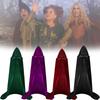 Hood Cosplay Cloak Medieval Long Cape Halloween Party Women Men Adult Long Mage