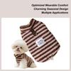 Fleece svetr pro psa Pruhovaný fleece Teplé oblečení pro zvířata Pulovr Svetr Kostým Teplý svetr Oblečení Outfit Pro psa holku kluka