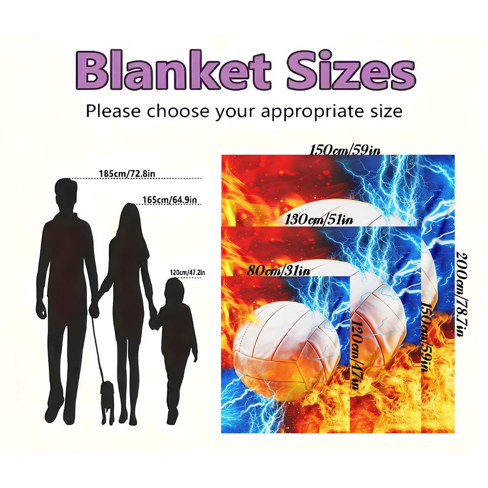 1pc Fireball Lightning Pattern Flannel Throw Blanket All-Season Soft Warmth, Travel Accessories, Contemporary Gift for Home Decor