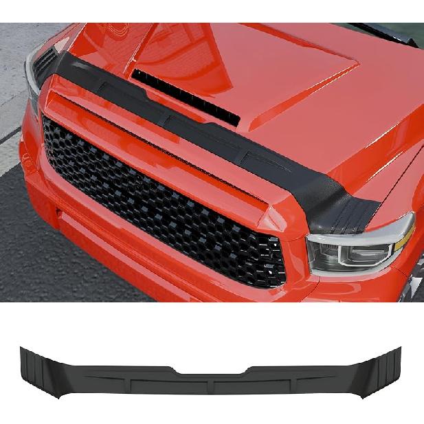 Hood Protector Compatible With 2014- Toyota Tundra Hood Shield TPE Hood Deflector Hood Guard For Tundra Accessories