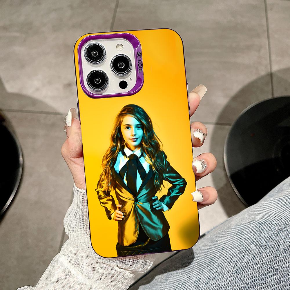 

Julia Butters Mobile Cell Phone Case for iPhone 17 16 15 14 13 12 11 X XR XS 8 7 Air Pro Max Plus Purple Translucent Cover iPhone 15 Pro Max