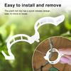 Reusable Plastic Plant Support Clips Garden Vine Strapping Fixing Clip for Climbing Tomato Grape Vegetables Stalk Holders Buckle