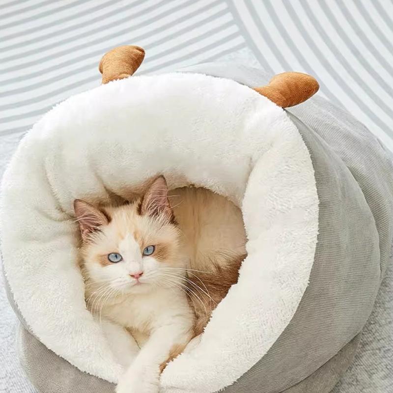 Winter Warm Small Dog Kennel Bed Breathable Dog House Cute Slippers Shaped Dog Bed Cat Sleep Bag Foldable Washable Pet House