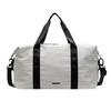 Striped large capacity travel bag lightweight trendy fashion tote bag storage lightweight shoulder bag boarding bag