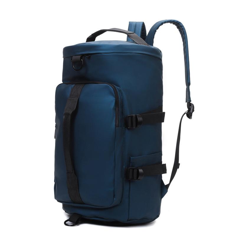 

Многофункциональная дорожная сумка большой вместимости для поездок на работу и путешествий с отделением для обуви, спортивная сумка для спорта и фитнеса с разделением на сухое и влажное синий