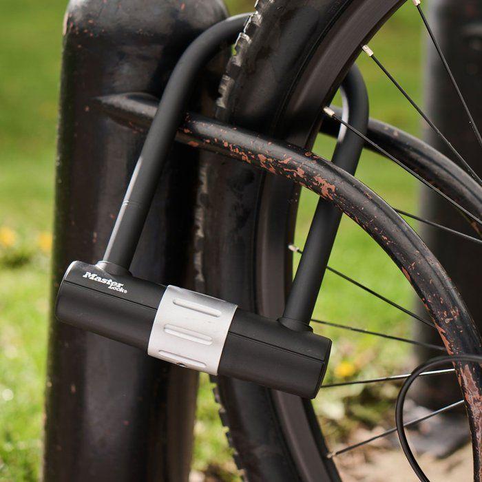 Antivol en U vélo - MASTER LOCK - Haute résistance - Support universel - a clé