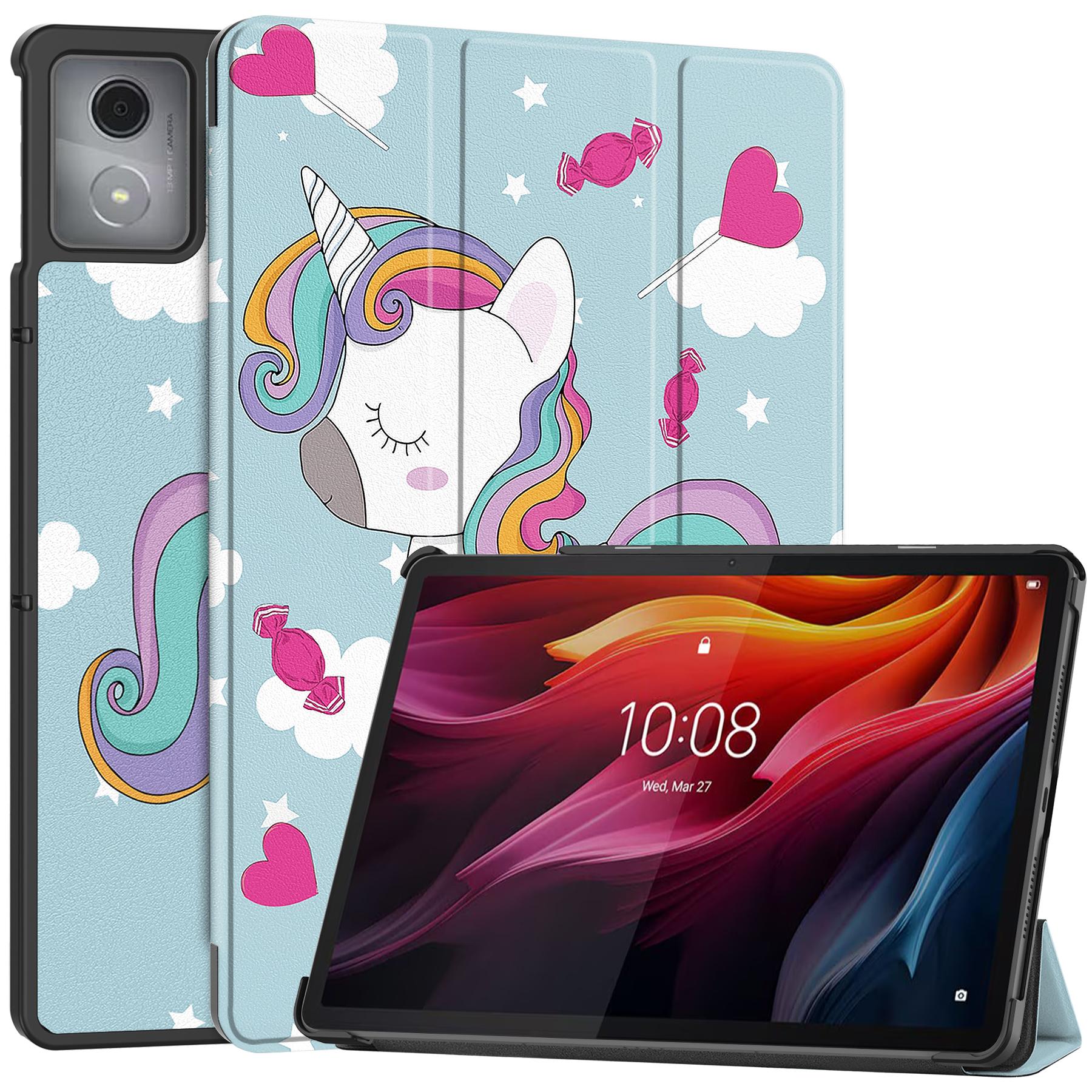

Для Lenovo Tab K11 Plus Чехол с принтом, кожаная обложка для планшета с подставкой Horse