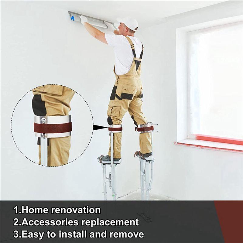A84X-2X Drywall Stilt Replacement Part Stilts Comfort Straps Kit For Home Improvements Drywall Stilt Leg Cuffs Leg Band
