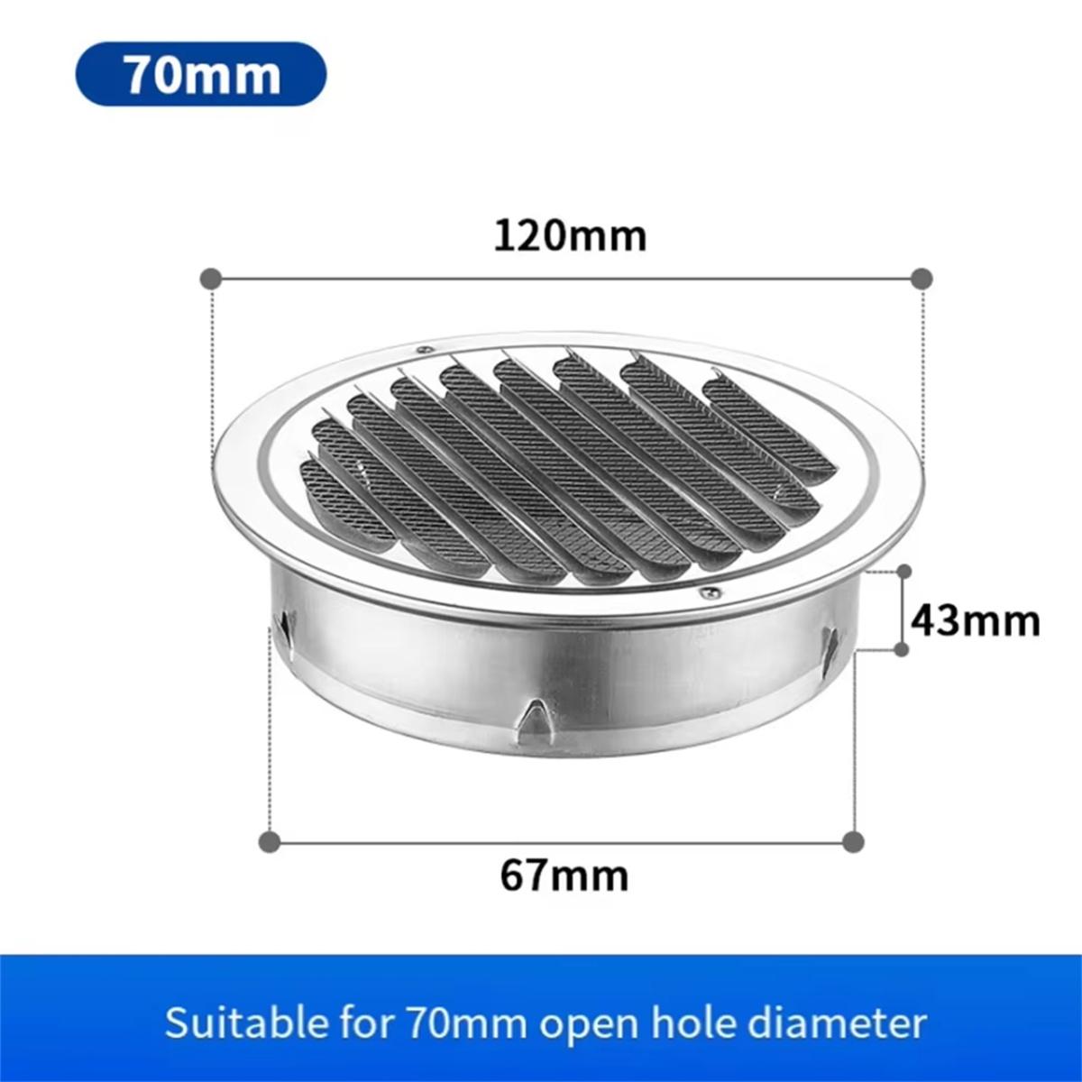 

1 шт. 70-300 мм круглая решетка для вентиляции из нержавеющей стали защита от насекомых для наружных стен дома инструмент для вентиляции воздуховодов