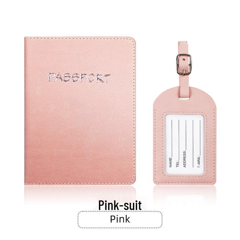 Spot PU Leder Passhülle & Gepäckanhänger Set - Anpassbares Reisegeschenk mit Logo-Option