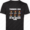 Things I Do In My Spare Time T Shirt Hang Out with Chickens Chicken Lovers Summer Fashion Casual Regular Cotton Men Clothing