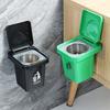 Creative Wall Mounted Trash Can with Lid, Ashtray Desktop Living Room Bedroom Bathroom