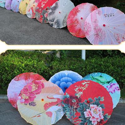 Chinese Classical Umbrella Oiled Paper Umbrella Oriental Parasol Handmade for Wedding Party Costumes Chinese Photo Props Decor