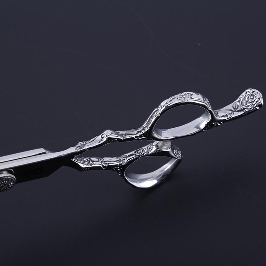 Professional Japanese 440C Stainless Steel 7 Inch Plum Handle Scissors For Barber Cutting Make Up Shears Hairdressing Scissors