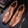 Fashion 2025 Spring New Men's Business Dress Shoes Genuine Leather England Fashion Casual Oxfords Shoes Classic Three Colors Size 7.5-13