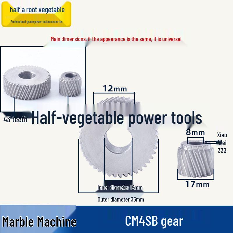 Akcesoria do przecinarki do marmuru Hitachi CM4SB: Wirnik, Stojan, Płyta dociskowa, Szczotka węglowa, Aparatura rozdzielcza
