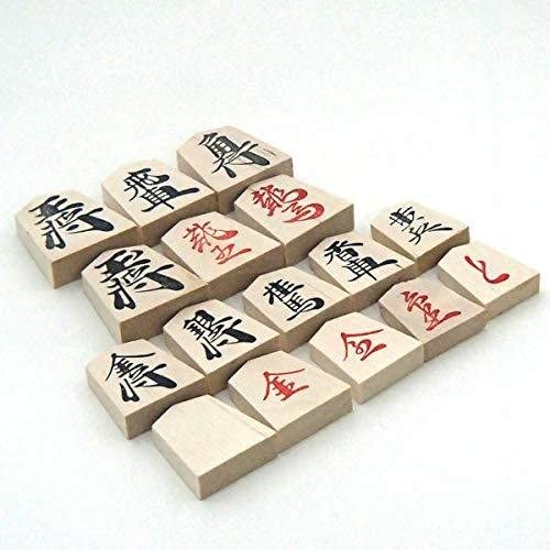 Igo Lab Wooden Shogi Board Set: Fragrant and Brightly Colored Hinoki (Cypress) No. 4 Folding Shogi Board and Premium Pieces