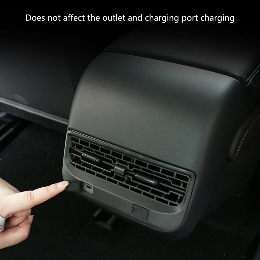 Rear Air Outlet Trim Cover Seats Air Outlet Protective Cover Interior Modification Accessories for Backseat