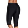 Women's Knee Length Swim Shorts Athletic Swimwear Bottoms Stretchy Quick Dry Fabric for Water Sports and Outdoor Activities