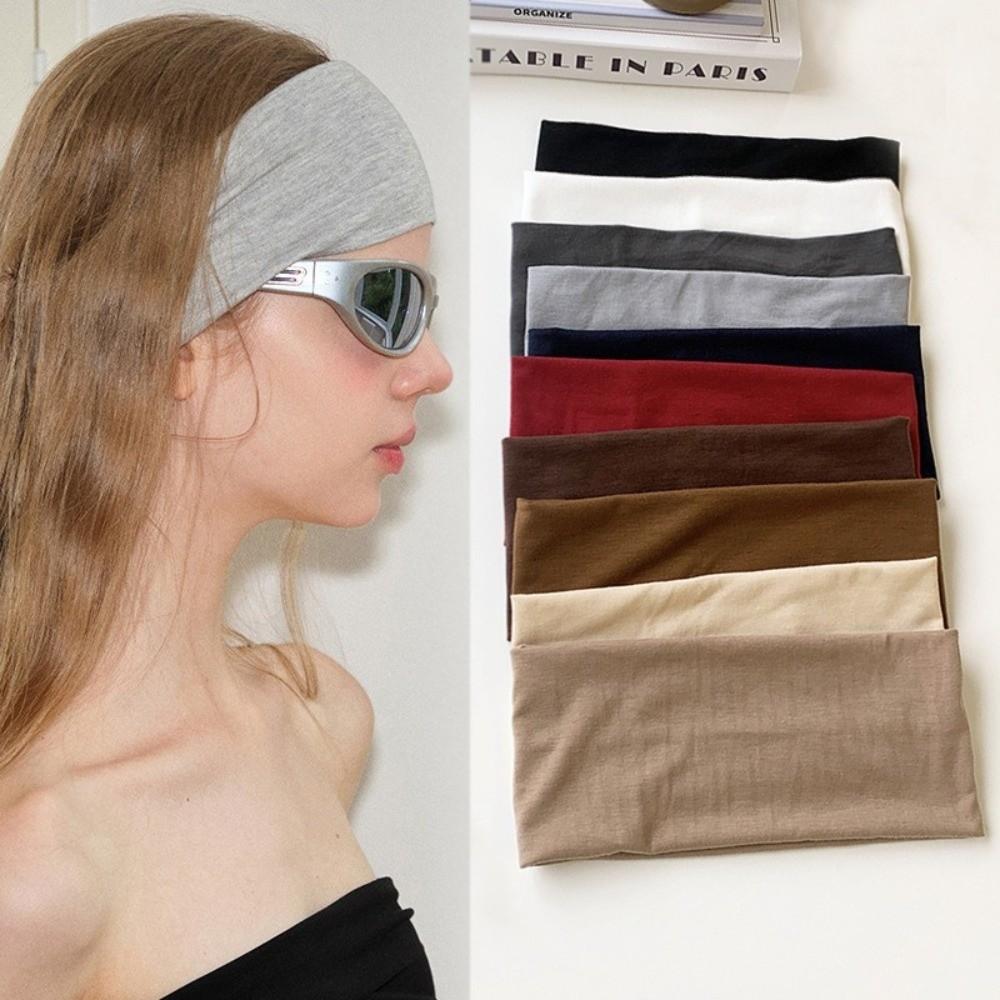 Bandeau Casual en Coton Bandeau Lavage Visage Yoga Bandeau Sportif Casual Sport