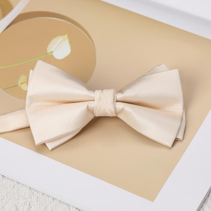 Мужской Бант Платье Двойной Галстук-бабочка Однотонный Мужской Свадьба Шафер Модный Галстук-бабочка Банкет Представление Двойной Галстук-бабочка