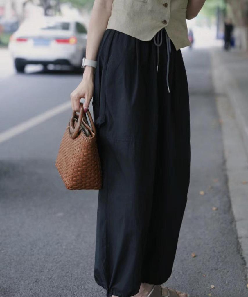 2024 Korean V-Neck Linen Slim Vest: Summer Sleeveless Single-Breasted Top