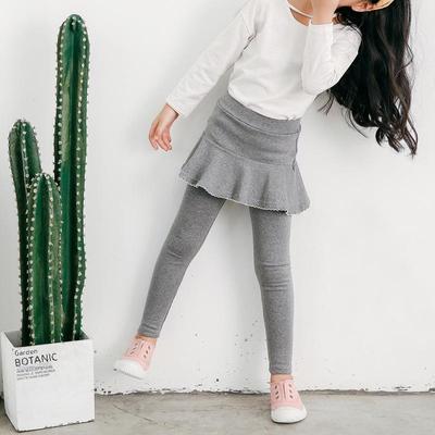 Culottes per bambini in stile coreano: Leggings Gonna in Cotone Primavera & Autunno per Ragazze