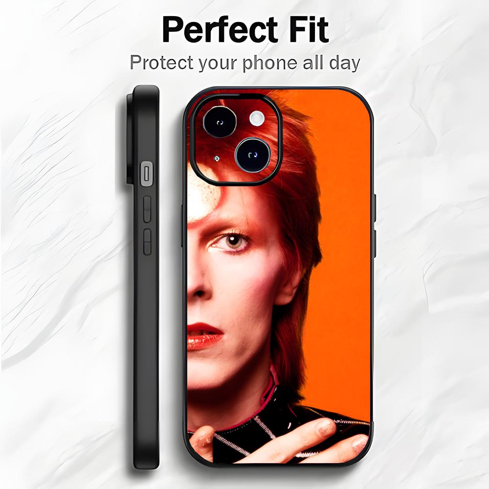 Iconic Legendary Singer D-David Bowie Phone Case Phone Case Soft Packaging Lightweight For iPhone17 16 15 14 13ProMax