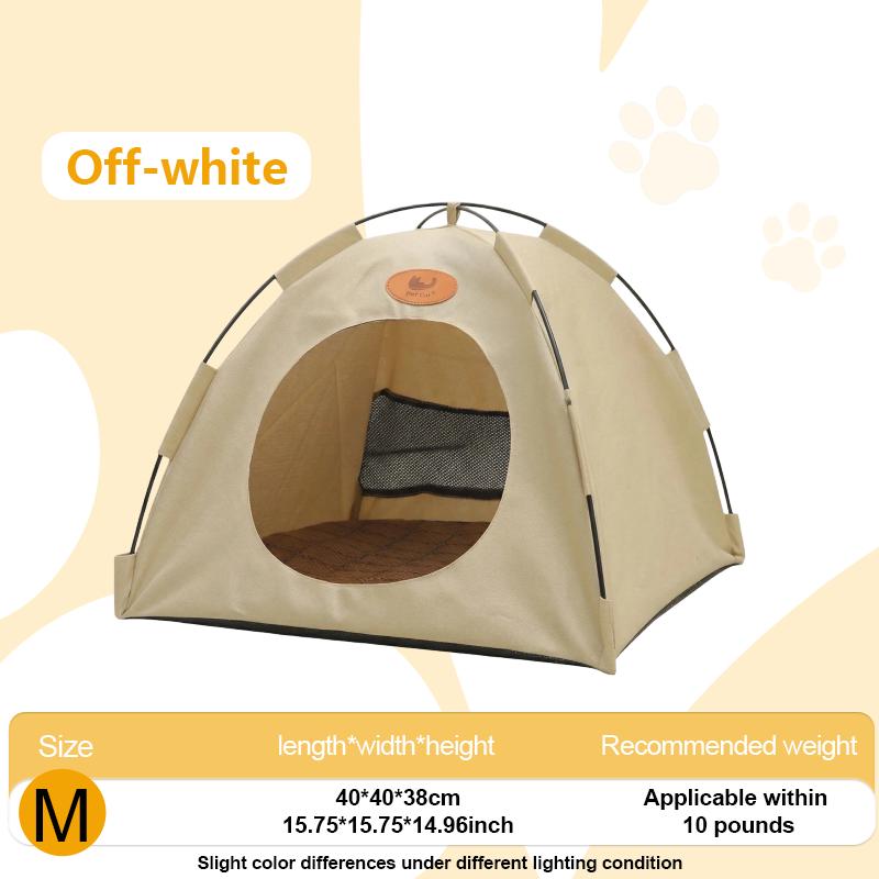 

Upgraded cat and dog tent bed, pet summer sunshade tent, enhanced breathability design to keep you cool.
